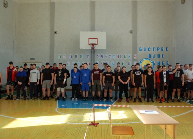 соревнования по гиревому спорту в зачёт спартакиады профессиональных  образовательных организаций Байкало-Иркутской территории